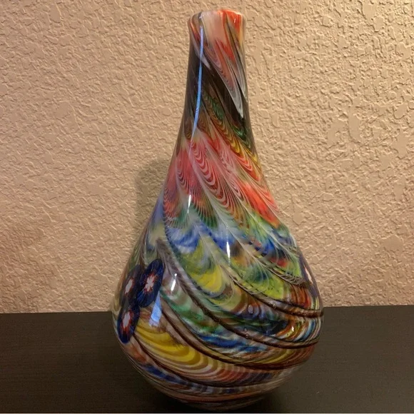 Beautiful contemporary Murano glass vase - Picture 4 of 8